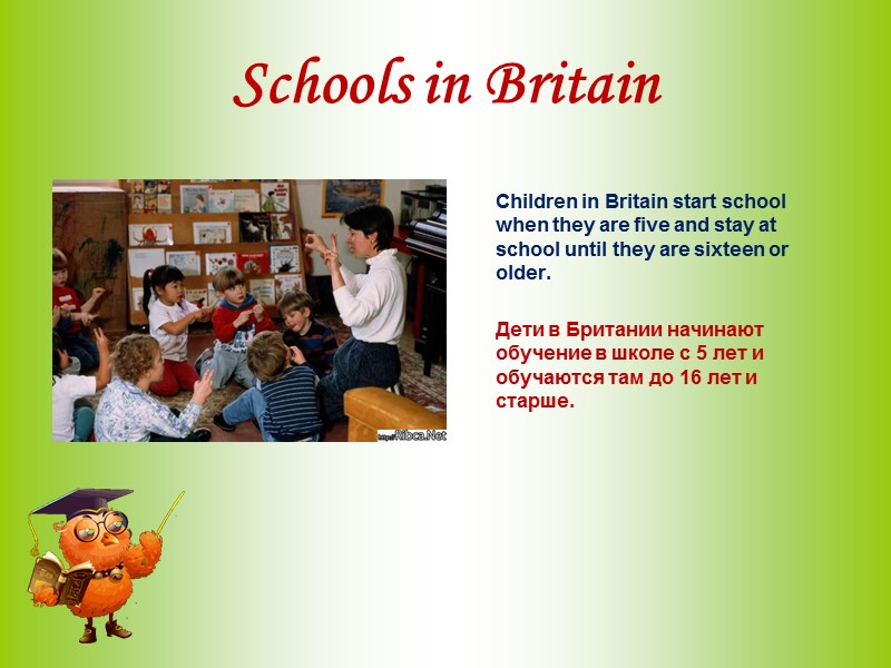 Schools in Britain           Children